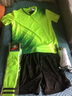 戰一鳴兒童足球服套裝男女童定制夏季足球運動(dòng)服裝隊服訓練衣服足球球衣 8833熒光綠 S （150-160cm） 曬單實(shí)拍圖