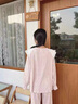 夢(mèng)米諾睡衣女春秋款長(zhǎng)袖長(zhǎng)褲家居服套裝甜美少女娃娃領(lǐng)套頭可外穿 JD60804【粉紅色】 L /身高162-167 體重105-125 曬單實(shí)拍圖