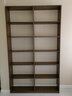 素杉全實木書架整墻書柜落地置物架橡木超薄辦公室儲物柜 1.3米胡桃色 曬單實拍圖