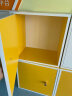 奇艺小家书柜自由组合书柜格子柜储物柜收纳小柜子组合柜落地小书柜带门 黄色单柜 实拍图