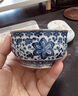 洛湘景德鎮(zhèn)主人杯單杯青花瓷手工繪纏枝蓮描金功夫茶杯高端品茗杯送禮 青花纏枝蓮臥足杯 曬單實拍圖