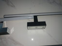 雷士（NVC）LED鏡前燈 浴室防水防霧衛(wèi)生間壁燈簡約現(xiàn)代燈具化妝鏡燈浴室燈具 【月笙砂黑】12W暖白光 曬單實拍圖