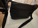 歐倫馳（OULUNCHI）輕奢高端男士斜挎包大容量背包通勤包牛皮單肩包禮物送男友 黑色 長(cháng)30*寬9*高22CM 曬單實(shí)拍圖