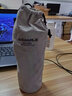 杯套保護套絨布束口杯套大容量水壺套400ml-1000ml防燙手提袋通用保溫杯杯套 中號-淺灰 曬單實(shí)拍圖