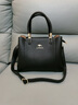雪愛(ài)袋鼠女士手提包品牌女包大氣送老婆禮物40歲50婆婆中老年斜挎媽媽包包 黑色[禮盒+禮品袋+手包卡包] 曬單實(shí)拍圖
