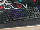 黑爵（AJAZZ）AK40 三模机械键盘 2.4G/蓝牙/有线 87键混彩 全键无冲 电竞游戏 吃鸡lol 黑色 青轴 实拍图