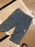 浩術(shù)夏季薄款七分牛仔褲男寬松直筒彈力中褲男士休閑韓版短褲馬褲男 D666淺藍(單件裝) 2XL 建議【135-150斤】 曬單實(shí)拍圖