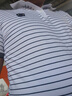 瑪梵夫正品男士短袖t恤薄款中青年條紋翻領(lǐng)polo衫休閑半袖體恤男裝夏裝 白色 2XL 180 /140-155斤 曬單實(shí)拍圖