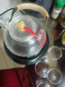 叁坤 加厚玻璃茶壺耐熱煮茶器養生壺泡茶燒水提梁壺普洱花茶壺過(guò)濾家用保溫煮茶電陶爐功夫茶具 銅珠壺+鼓型黑色茶爐 曬單實(shí)拍圖