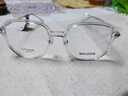 MOLSION陌森眼鏡肖戰同款近視眼鏡β鈦防藍光素顏鏡架男女MJ5078 B90 透明 【肖戰同款】 單鏡框 曬單實(shí)拍圖