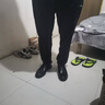 紅蜻蜓男鞋新款時尚軟面男士休閑皮鞋舒適低幫通勤鞋男WJA33124 黑色 41 曬單實拍圖