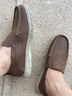 名郎（MELLEN）男鞋新款真皮舒適懶人鞋耐磨防滑一腳蹬休閑樂(lè )福鞋男時(shí)尚男鞋厚底 棕色 40 曬單實(shí)拍圖