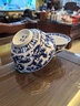 LICHEN釉下彩陶瓷碗景德鎮(zhèn)高溫青花瓷器餐具蕭何月下追韓信圖DIY搭配 5.5英寸大飯碗 曬單實拍圖