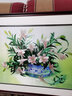 祺匠屋蘇繡水仙花卉裝飾畫(huà)中式走廊過(guò)道壁畫(huà)床頭玄關(guān)掛畫(huà)純手工刺繡成品 百年好合（鴻運版55*80） 曬單實(shí)拍圖