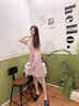 妍莉芬連衣裙女裝新款2024年夏季新品韓版休閑氣質(zhì)法式職業(yè)短袖裙子夏天 圖片色 S 曬單實(shí)拍圖