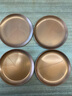 一紀（KAZUNORI）手工鏨刻紫銅茶杯墊加厚隔熱茶托葉子銅杯托日式功夫茶具零配 鏨刻銅杯墊4件套 曬單實(shí)拍圖
