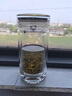 半山觀(guān)海水晶玻璃杯茶水杯雙層耐高溫保溫茶杯茶水分離杯高端茶杯禮品送人 修遠（小巧便攜隨手杯）180ml1 曬單實(shí)拍圖