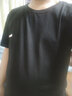 胖哥哥大碼男裝胖子肥佬短袖t恤男寬松圓領(lǐng)夏季白色T恤加肥加大肥佬上衣 黑色 2XL【170-190斤】 曬單實(shí)拍圖