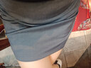半身裙小個子顯瘦顯高150個子【】灰色西裝包臀裙高腰一步半身裙緊身ol職業(yè)拉鏈短裙潮盛昭達 灰色 M （100-110斤） 曬單實拍圖
