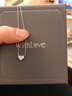 WithLove唯愛(ài)品越 白18K金心形鉆石吊墜桃心真鉆 輕奢時(shí)尚鎖骨鏈項(xiàng)鏈女 【共40分/F-G優(yōu)白】白18K金/現(xiàn)貨 曬單實(shí)拍圖