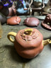 萬(wàn)壺園 紫砂壺功夫茶具泡茶壺宜興原礦全紫砂手工茶壺非陶瓷泡茶器居家辦公茶道茶具仿生花器柿子小容量 柿子 180毫升 曬單實(shí)拍圖