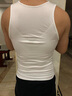 維尼瑪希（VeniMasee）男士收腹背心緊身塑身衣束胸束腰收肚子束腰帶束身塑型衣藏肉神器 白色收腹背心 M 【建議120-160斤】 曬單實(shí)拍圖