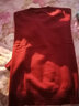 牧什 春羊絨衫女圓領(lǐng)針織衫毛衣女山羊絨純色打底衫凈版針織衫MK01R 酒紅 XL 曬單實(shí)拍圖