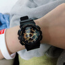 蕉遲電子手表女學(xué)生跑步運(yùn)動電子表女男防水女生初中情侶手表獨(dú)角獸 黑金（女款） 曬單實(shí)拍圖