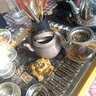 豪峰茶寵擺件 金蟾變色茶寵 蟾蜍茶臺(tái)茶蟲 茶盤茶具擺件飾品金蟾茶玩 金色藍(lán)星 藍(lán)色七星（小號(hào)） 曬單實(shí)拍圖