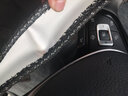 愛駕寶汽車方向盤套女四季通用型可愛冰絲速騰朗動朗逸?？怂箍启斊?氣質(zhì)黑 曬單實拍圖