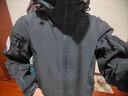 赫利肯火槍手軟殼戰術(shù)夾克男 戶(hù)外出游防風(fēng)保暖抓絨夾克tad徒步外套 黑色 S (高165-175cm 重120-140斤) 曬單實(shí)拍圖