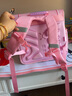 第九城堡橫款小學(xué)生書(shū)包減負透氣1-3-6年級兒童雙肩包輕便英倫風(fēng) 芭比粉 曬單實(shí)拍圖