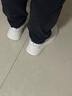 古德巴爺 真皮透氣小白鞋頭層牛皮運動鞋男洞洞休閑板鞋男百搭青年學夏季 白色 42碼 曬單實拍圖
