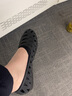 卡帝樂(lè )鱷魚(yú)（CARTELO）新款時(shí)裝涼鞋女夏平底鞋包頭洞洞鞋塑膠軟底果凍鞋韓版透氣沙灘鞋 黑色 40(39碼腳選我) 曬單實(shí)拍圖