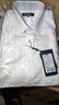 POWO短袖襯衫男商務(wù)休閑韓版修身免燙純色男士襯衣夏季薄款襯衫梭枳紋 白色 38 碼（適合95-105斤） 曬單實(shí)拍圖