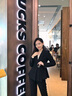 五沃 小西裝女外套時尚氣質(zhì)休閑小個子短款修身西服上衣 單件黑色外套 L 曬單實拍圖