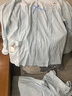 柔曼綺純棉孕婦睡衣夏季薄款長袖月子服春秋產(chǎn)后哺乳家居服 DXE-960淺藍 XL(建議125-145斤) 曬單實拍圖