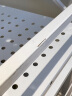 蔓斯菲尔（MSFE）免安装可折叠可移动钢制书架置物架简易 【可放600本】碳钢白色四层 免安装可移动【71长X35宽CM】 实拍图