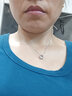 沫蘭（MOLADY）S925銀項(xiàng)鏈女士跳動(dòng)的心吊墜鎖骨鏈?zhǔn)罪椗占o(jì)念日禮物送女友 [進(jìn)口鋯石]呵護(hù)的心項(xiàng)鏈*禮盒 曬單實(shí)拍圖