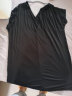 意芬夏季睡裙女中长款薄款性感V领莫代尔短袖睡衣纯欲风可外穿家居服 1371-雅黑 XL 晒单实拍图