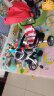 BAOLEJUN儿童三轮车脚踏车宝宝手推车婴幼儿童车小孩1-3-6岁带护栏车棚 酒红色+音乐+安全带 实拍图