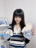 素錦初瀾 手套女秋冬季學(xué)生可愛(ài)卡通毛絨絨加絨加厚冬天手套女生掛脖連指 藍灰色（店長(cháng)推薦） 均碼通用 曬單實(shí)拍圖