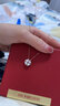 潮宏基 CHJ JEWELLERY 心有靈犀 母貝18K金項鏈女士彩金玫瑰金項鏈 XQK34200649 約40cm加尾鏈 曬單實(shí)拍圖