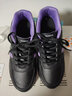 速達美全黑色工作鞋女軟底舒適女鞋久站不累腳廚房上班鞋防水純黑運動(dòng)鞋 0306黑紫 38 曬單實(shí)拍圖