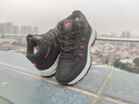 富貴鳥(niǎo)女鞋冬季老人鞋女加絨保暖棉鞋女中老年健步鞋女休閑運動(dòng)鞋媽媽鞋 黑梅 37 曬單實(shí)拍圖