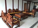 質(zhì)道 紅木家具 非洲花梨（學(xué)名：刺猬紫檀）全實(shí)木沙發(fā)組合中式客廳家具中大戶(hù)型鏤空沙發(fā) 沙發(fā)十件套(11113+茶幾+2邊幾) 曬單實(shí)拍圖
