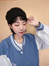 Charm Kendo毛線(xiàn)帽子女秋冬百搭韓版針織帽保暖男女同新年禮物送女生禮盒 送女朋友實(shí)用老婆 黑色 曬單實(shí)拍圖