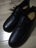 老人頭男鞋2025秋冬季新款商務(wù)休閑皮鞋男軟底真皮厚底圓頭系帶鞋子 系帶-黑色 41 曬單實(shí)拍圖