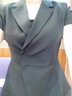 伊婭莎職業(yè)西裝套裝女夏季薄款短袖西服正裝氣質(zhì)美容師酒店珠寶店工作服 單件黑色外套 2XL 推薦120-130斤 曬單實(shí)拍圖