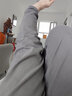 棉致男裝休閑褲男韓版修身春秋季新款小腳商務(wù)休閑潮牌長(cháng)褲 灰色單件 32 曬單實(shí)拍圖